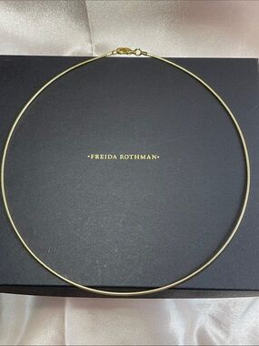 Freida Rothman VAULT Brass Base Gold Omega Chain - NWT $125 MSRP